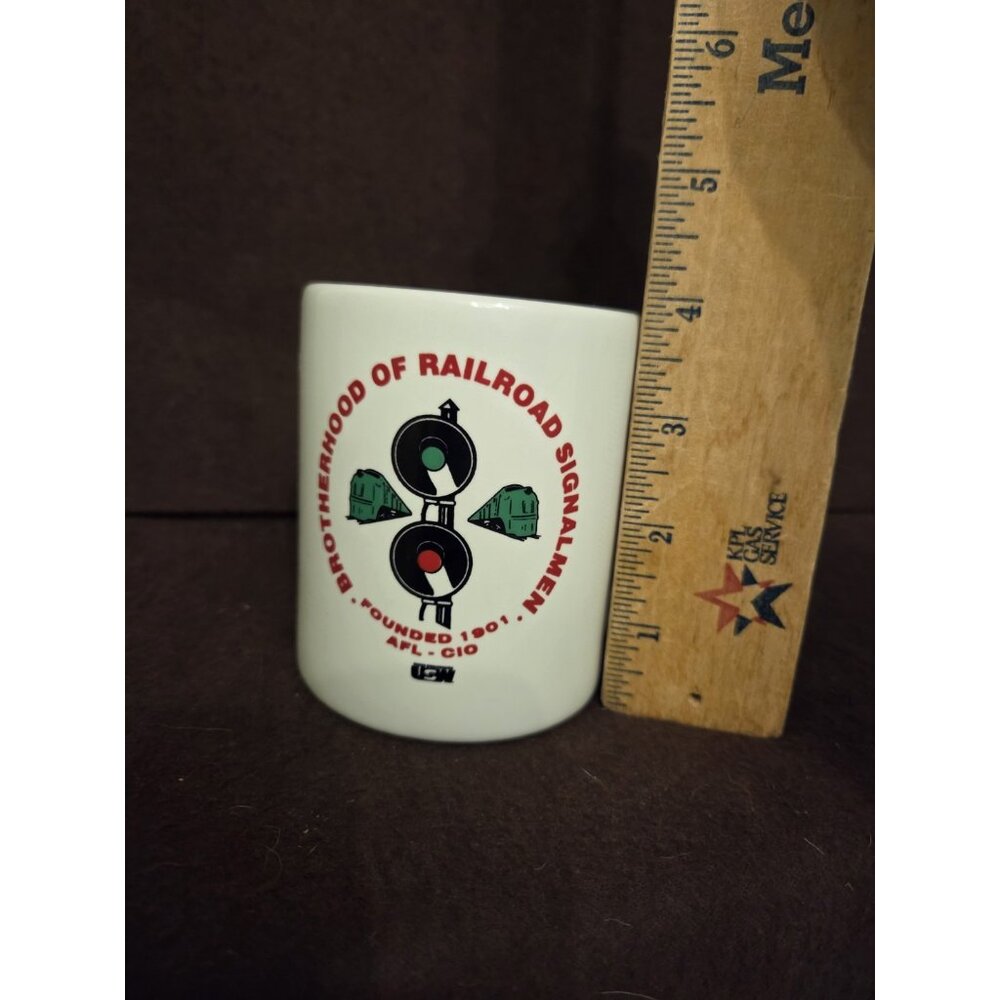 Brotherhood of Railroad Signalmen Ceramic Coffee Mug‎ Cup Found 1901 AFL-CIO USW - Picture 8 of 8